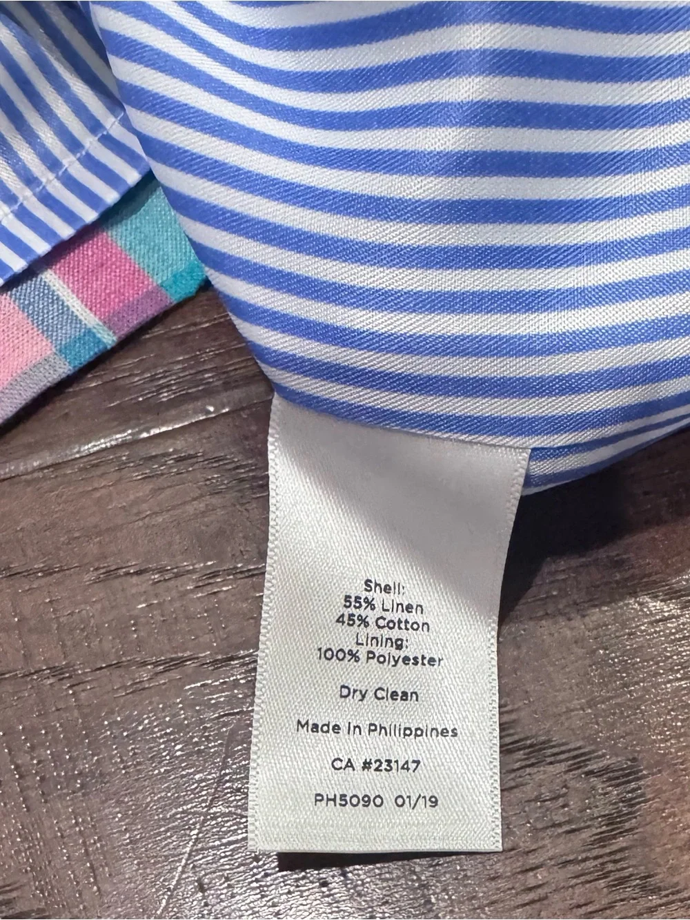Talbots Madras Plaid Pastel linen cotton blend skirt size 12 NWT